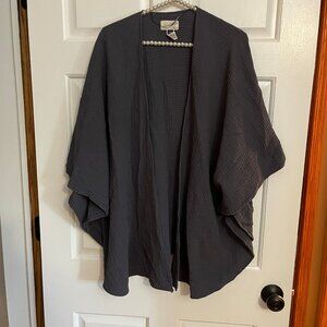 Universal Thread Ladies 100% Cotton Gauze Open Ruana Wrap One Size